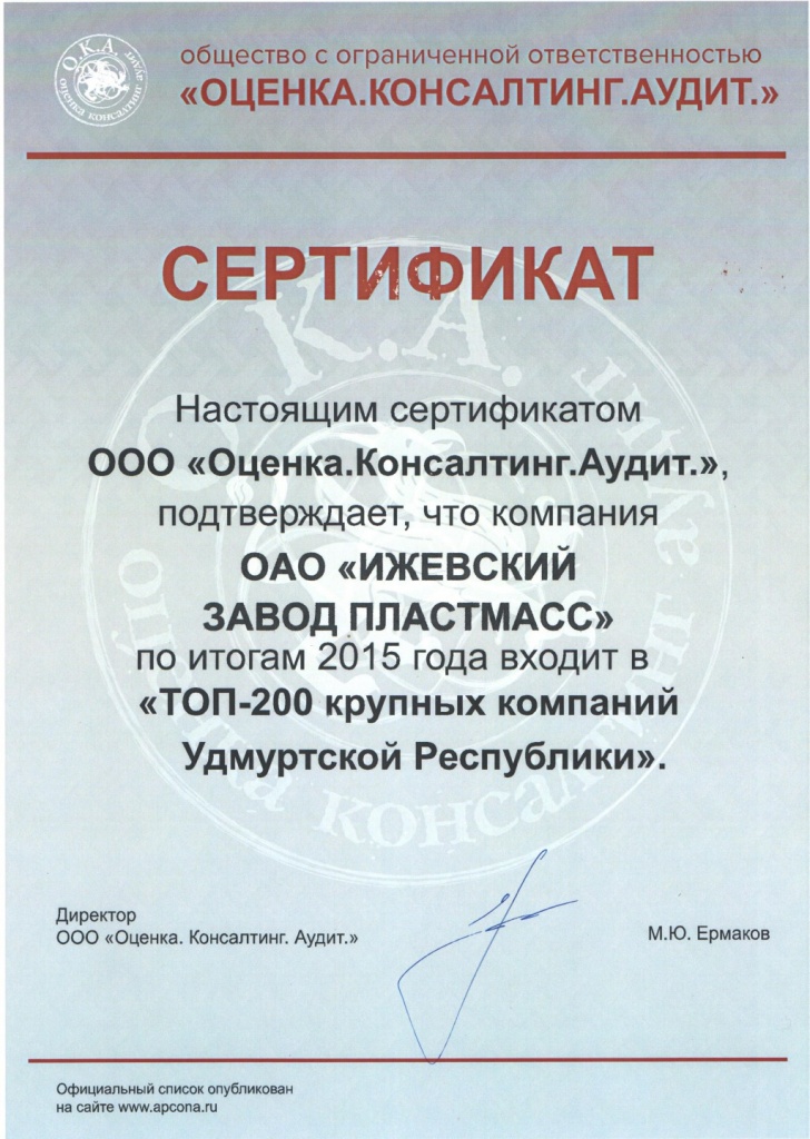 ТОП 200 крупных компаний УР